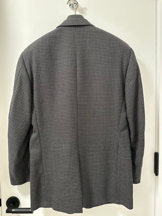 Corneliani Black & White Checked Unstructured Blazer (48R)