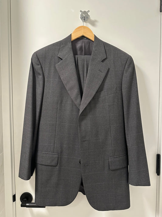 Corneliani Grey Windowpane Suit — Limited Edition 100/100 (48R)